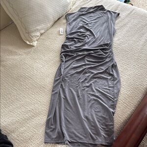 Old Navy Gray Sleeveless Midi Dress